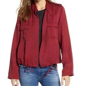 Rails Utility Jacket for Women maroon medium